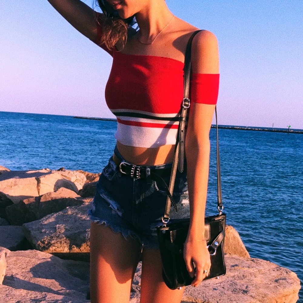Bardot Top Size US 4 Red